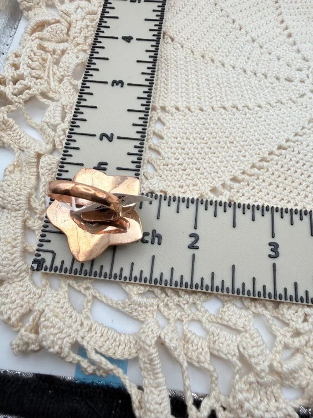 NWT Artisan Wild horse Star-Shap Copper Adj Statement Ring Western Boho Chic 11g